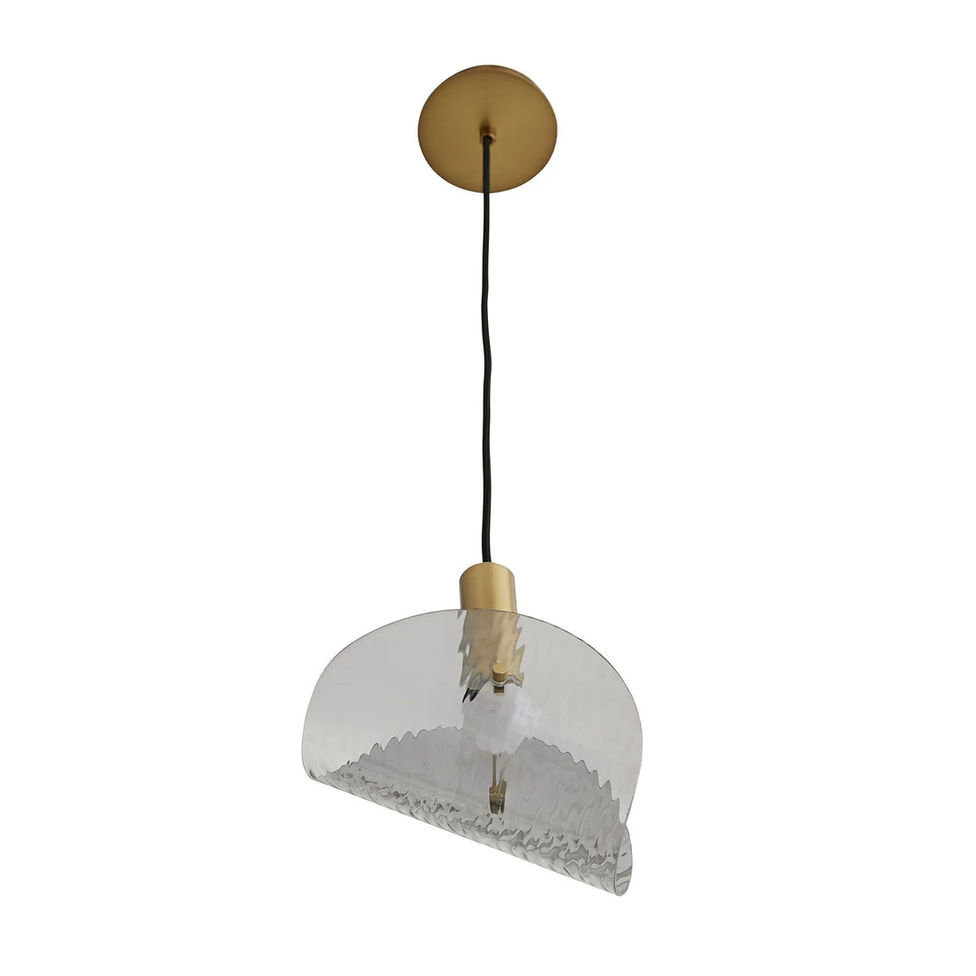 Arteriors Home New Arrivals Bend Pendant Smoke Brass 11 Arteriors Home New Arrivals Bend Pendant Smoke Brass