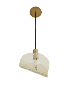 Arteriors Home Bend Pendant Amber Brass New Arrivals