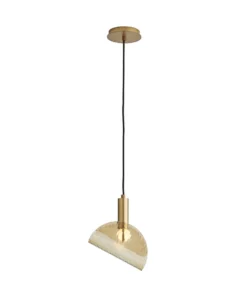 Arteriors Home Bend Pendant Amber Brass New Arrivals