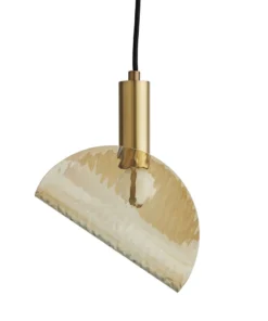 Arteriors Home Bend Pendant Amber Brass New Arrivals