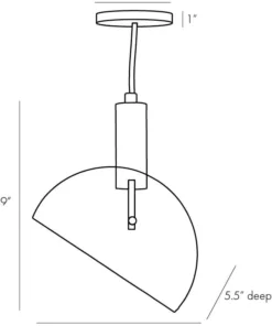 Arteriors Home Bend Pendant Amber Brass New Arrivals