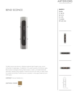 Arteriors Home New Arrivals Bend Sconce Smoke