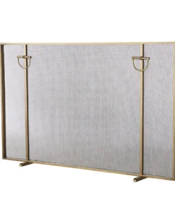 Arteriors Home New Arrivals Brooklyn Fireplace Screen Antique Brass