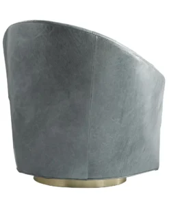 Arteriors Home New Arrivals Capri Chair Juniper Leather Champagne Swivel