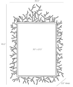 Arteriors Home New Arrivals Coral Twig Mirror