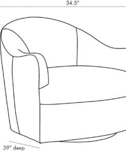 Arteriors Home Delfino Chair Frost Linen Swivel New Arrivals