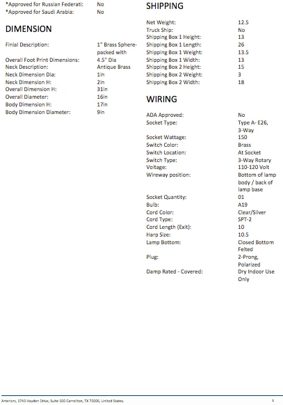 Arteriors Home Dottie Lamp 9 Arteriors Home Dottie Lamp