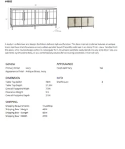 Arteriors Home Edison Credenza