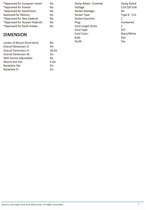 Arteriors Home New Arrivals Emmett Sconce 14 Arteriors Home New Arrivals Emmett Sconce