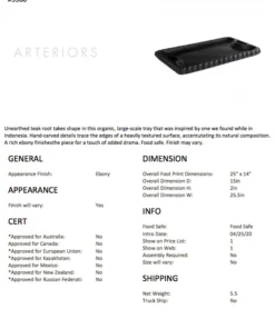 Arteriors Home New Arrivals Evans Tray