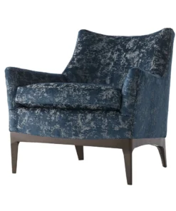 Arteriors Home New Arrivals Ferguson Chair Peacock Chenille Walnut