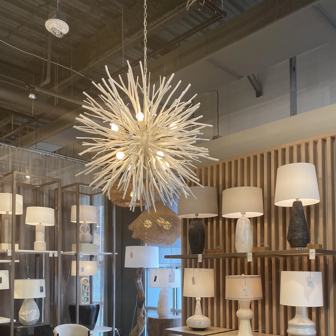 Arteriors Home Finch Chandelier White 5 Arteriors Home Finch Chandelier White