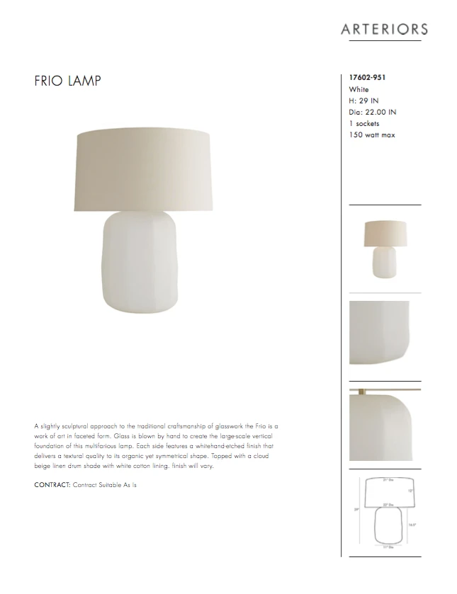 Arteriors Home New Arrivals Frio Lamp 12 Arteriors Home New Arrivals Frio Lamp