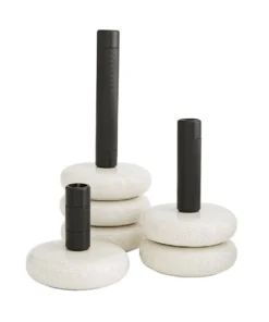 Arteriors Home Glaze Candlesticks Set Of Three