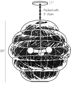 Arteriors Home Gwen Pendant Dark Gray 22 Arteriors Home Gwen Pendant Dark Gray