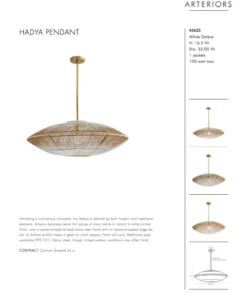 Arteriors Home Hadya Pendant