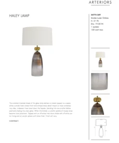 Arteriors Home New Arrivals Haley Lamp