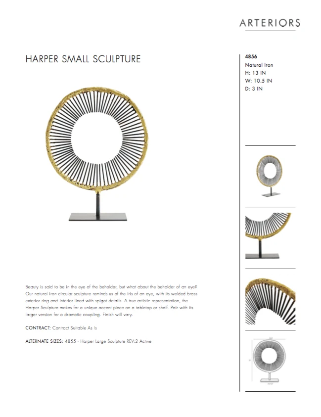 Arteriors Home Harper Small Sculpture 10 Arteriors Home Harper Small Sculpture