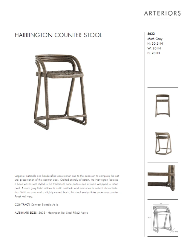Arteriors Home Harrington Counter Stool 11 Arteriors Home Harrington Counter Stool