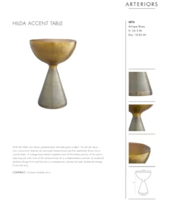 Arteriors Home New Arrivals Hilda Accent Table 21 Arteriors Home New Arrivals Hilda Accent Table