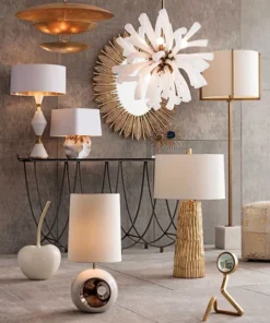 Arteriors Home New Arrivals Prescott Large Oval Iron Mirror Gold Leaf