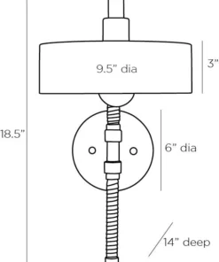 Arteriors Home New Arrivals Aaron Sconce Bronze