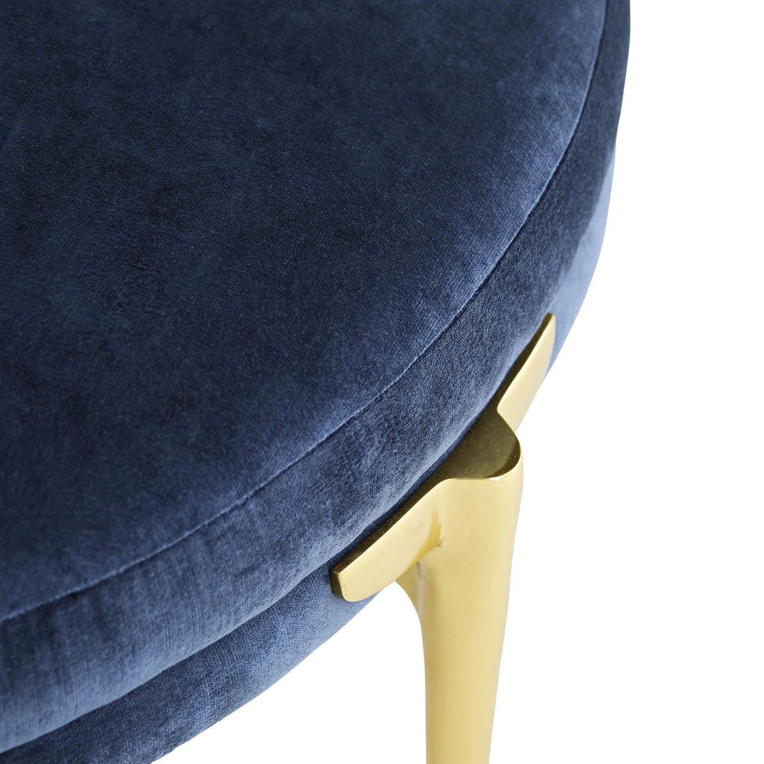 Arteriors Home Andrea Round Ottoman Blue New Arrivals 9 Arteriors Home Andrea Round Ottoman Blue New Arrivals