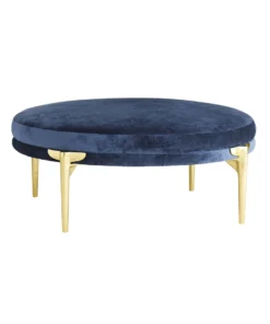 Arteriors Home Andrea Round Ottoman Blue New Arrivals 14 Arteriors Home Andrea Round Ottoman Blue New Arrivals