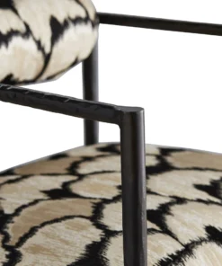 Arteriors Home New Arrivals Barbana Chair Ocelot Embroidery
