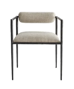 Arteriors Home Barbana Chair Pewter Texture