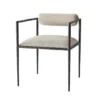 Arteriors Home Barbana Chair Pewter Texture
