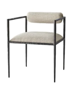 Arteriors Home Barbana Chair Pewter Texture