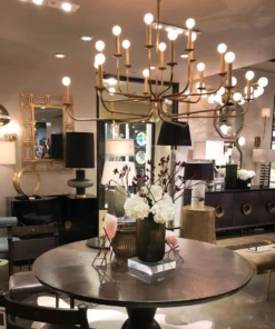 Arteriors Home New Arrivals Breck Large Chandelier Antique Brass