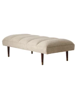Arteriors Home Christophe Bench Almond Chenille
