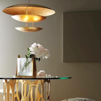 Arteriors Home Florko Chandelier Gold Leaf 6 Arteriors Home Florko Chandelier Gold Leaf