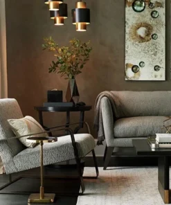 Arteriors Home Torcello Chair Lichen Velvet