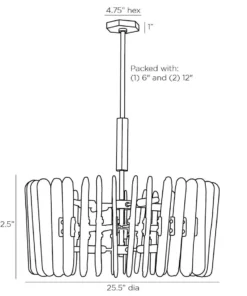 Arteriors Home Klaus Chandelier