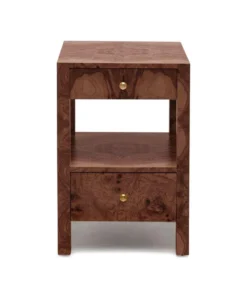 Made Goods Lindsey Single Nightstand Walnut Veneer