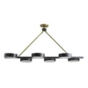 Arteriors Home Linus Linear Chandelier Bronze Frosted Glass