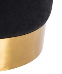 Arteriors Home Pratt Ottoman Black New Arrivals