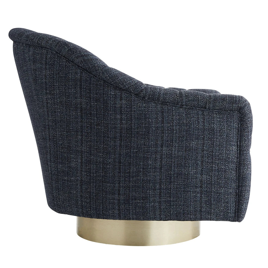 Arteriors Home Springsteen Chair Indigo Tweed Champagne Swivel New Arrivals 9 Arteriors Home Springsteen Chair Indigo Tweed Champagne Swivel New Arrivals