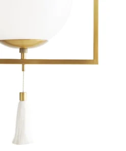 Arteriors Home New Arrivals Trapeze Pendant Antique Brass
