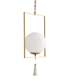 Arteriors Home New Arrivals Trapeze Pendant Antique Brass
