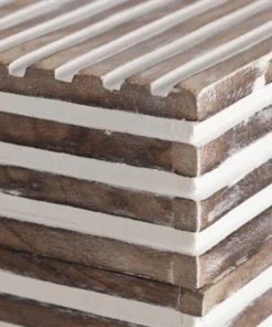 Arteriors Home New Arrivals Trinity Boxes Whitewashed Wood Set Of Two