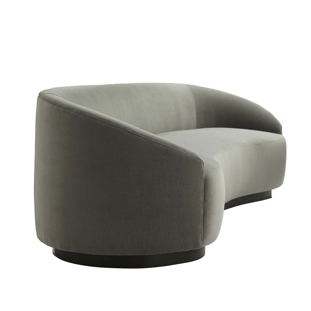 Arteriors Home Turner Sofa Sharkskin Velvet Grey Ash 6 Arteriors Home Turner Sofa Sharkskin Velvet Grey Ash