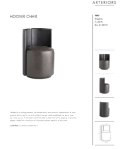 Arteriors Home Hoover Chair Graphite New Arrivals