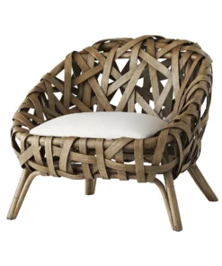 Arteriors Home Horatio Chair White Muslin