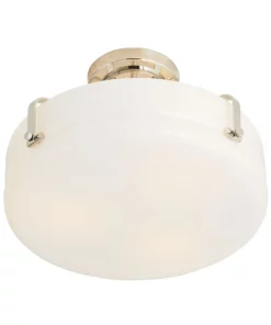 Arteriors Home Hurst Semi Flush Polished Nickel 12 Arteriors Home Hurst Semi Flush Polished Nickel