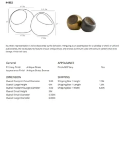 Arteriors Home Ida Sculptures Set Of 2