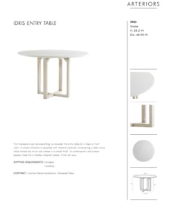 Arteriors Home New Arrivals Idris Entry Table